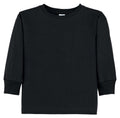RABBIT SKINS Toddler 100% Cotton Fine Jersey Long Sleeve Tee (Black 56 Toddler)