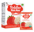 TODDLER MUM-MUM Organic Rice Rusks Toddler Snacks - Strawberry Flavor (Pack of 6) | Toddler Rice Biscuits - Non-GMO Gluten Free Allergen Free